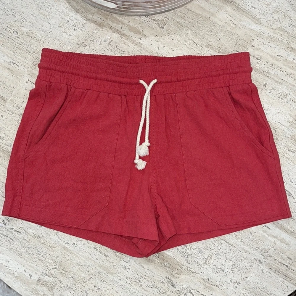 Sky and Sparrow Red Women's Shorts